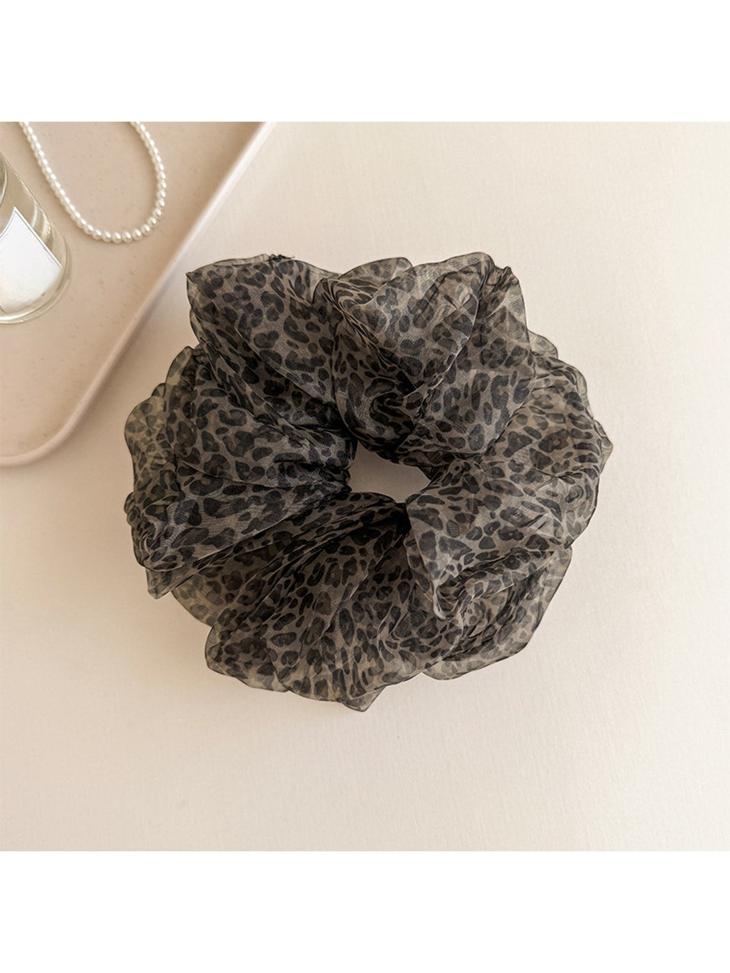 Gifty - Floral Organza Look High Stretch Scrunchie