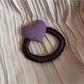 Gifty - Polyester Heart Detail Decorative Elastic Hair Tie
