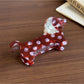 Beau - Polka Dot Dog Shape Acetate Claw Clip