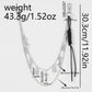Keypus - Silver Tone Key and Lock Charm Chain Keychain