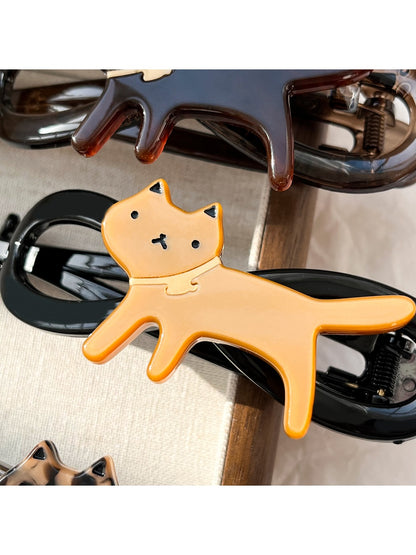 Beau - Cute Cat-shaped Acetate Hairpin
