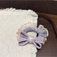 Gifty - Sweet Polka Dot Bow Heart Design Hair Scrunchie