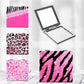 Mirroray - Y2K Style PU Leather Folding Mirror