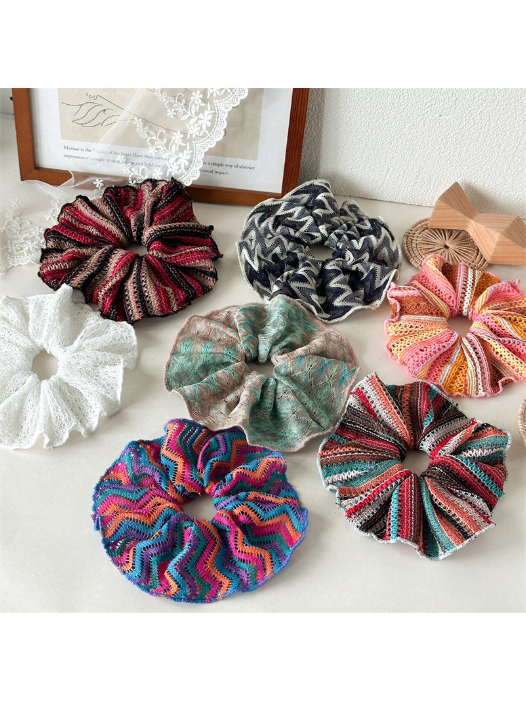 Gifty - Large Hollow Knit Hair Tie