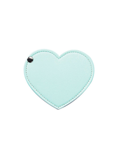 Mirroray - Elegant PU Leather Heart Folding Mirror