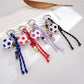 Keypus - Braided Beaded Soccer Ball Bag Charm