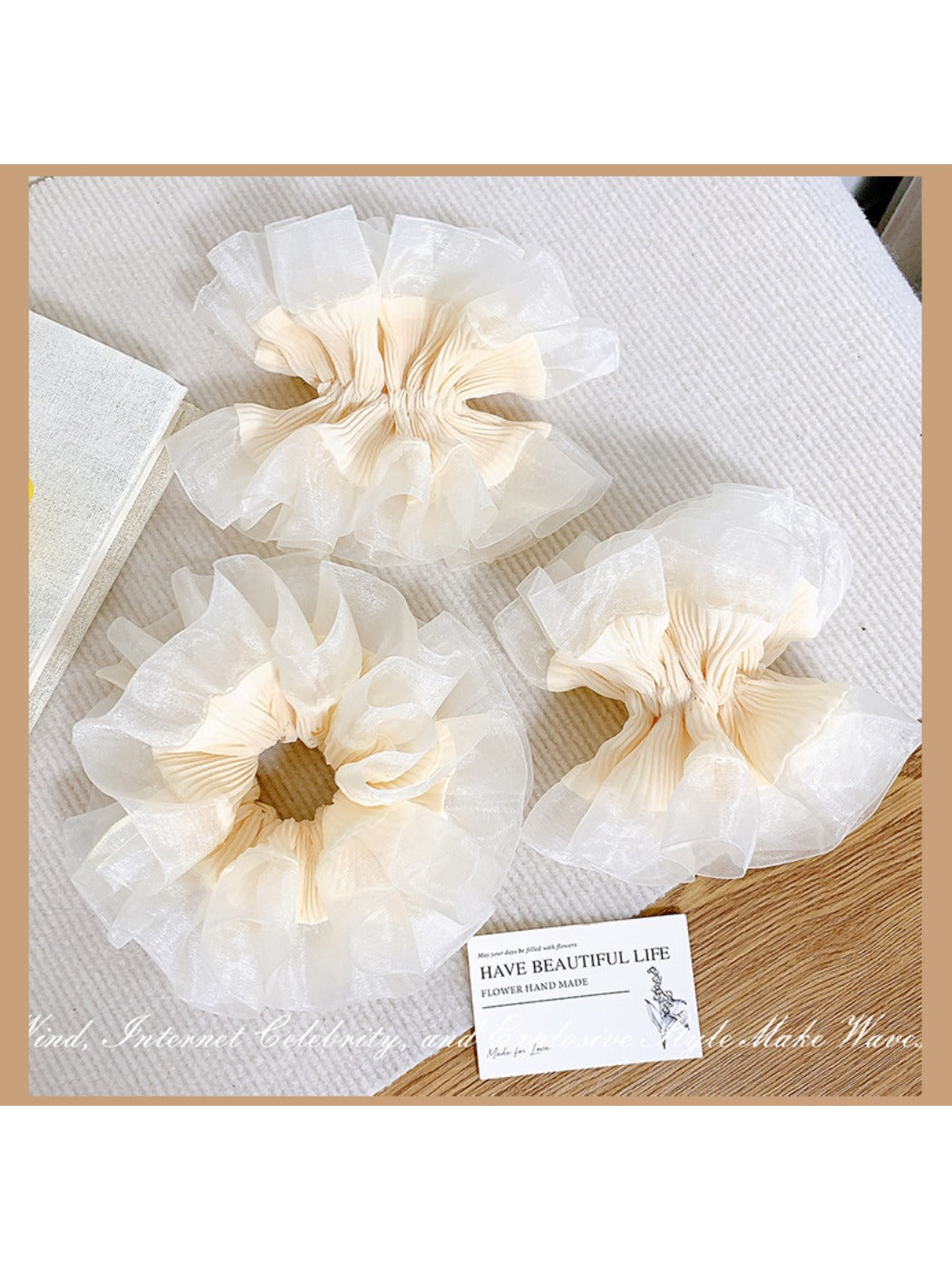 Gifty - Seersucker High Face Value Hair Loop