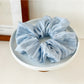 Gifty - Trendy Blue and White Striped Scrunchie