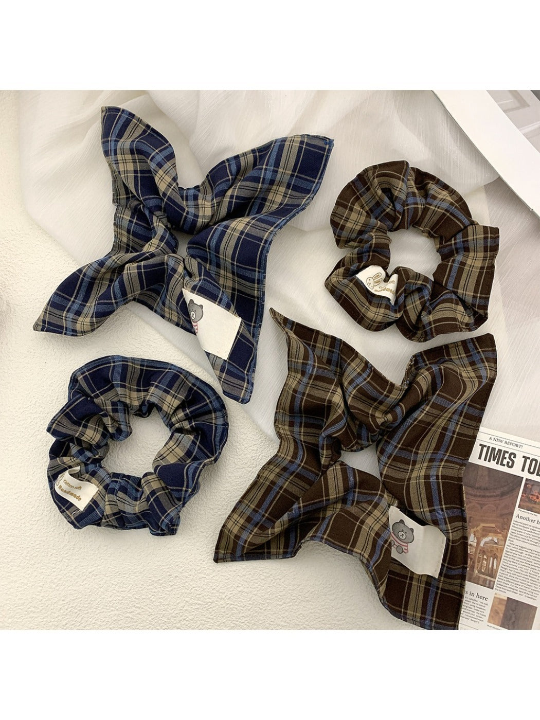 Gifty - Cute Plaid Pattern Hair Tie