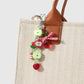 Keypus - Sweet Plaid Bow Apple Tulip Keychain