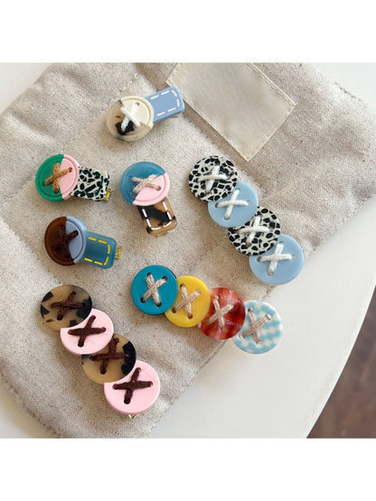 Beau - Cute Button-Shaped Hair Clip
