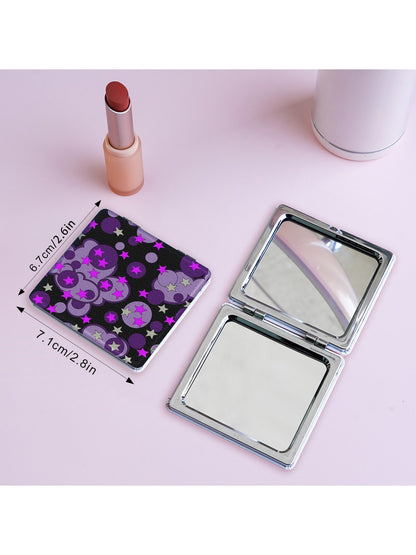 Mirroray - Y2K Cartoon Pattern Folding Makeup Mirror