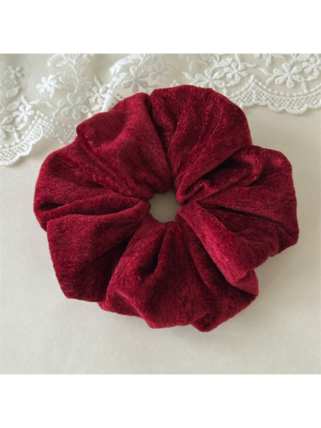 Gifty - Solid Color Plush Hair Ties