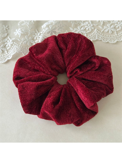 Gifty - Solid Color Plush Hair Ties