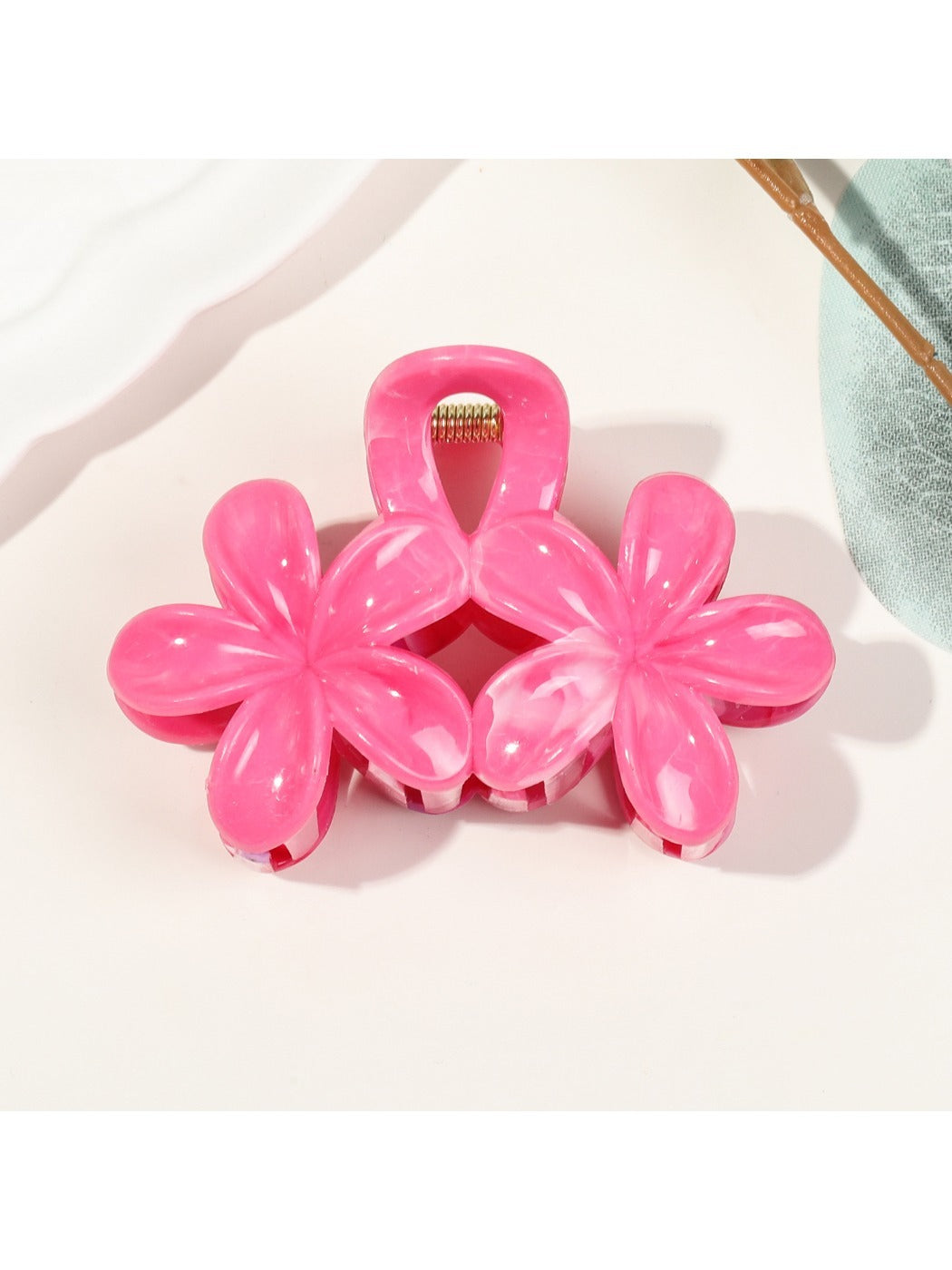 Beau - Double Flower Hair Clip