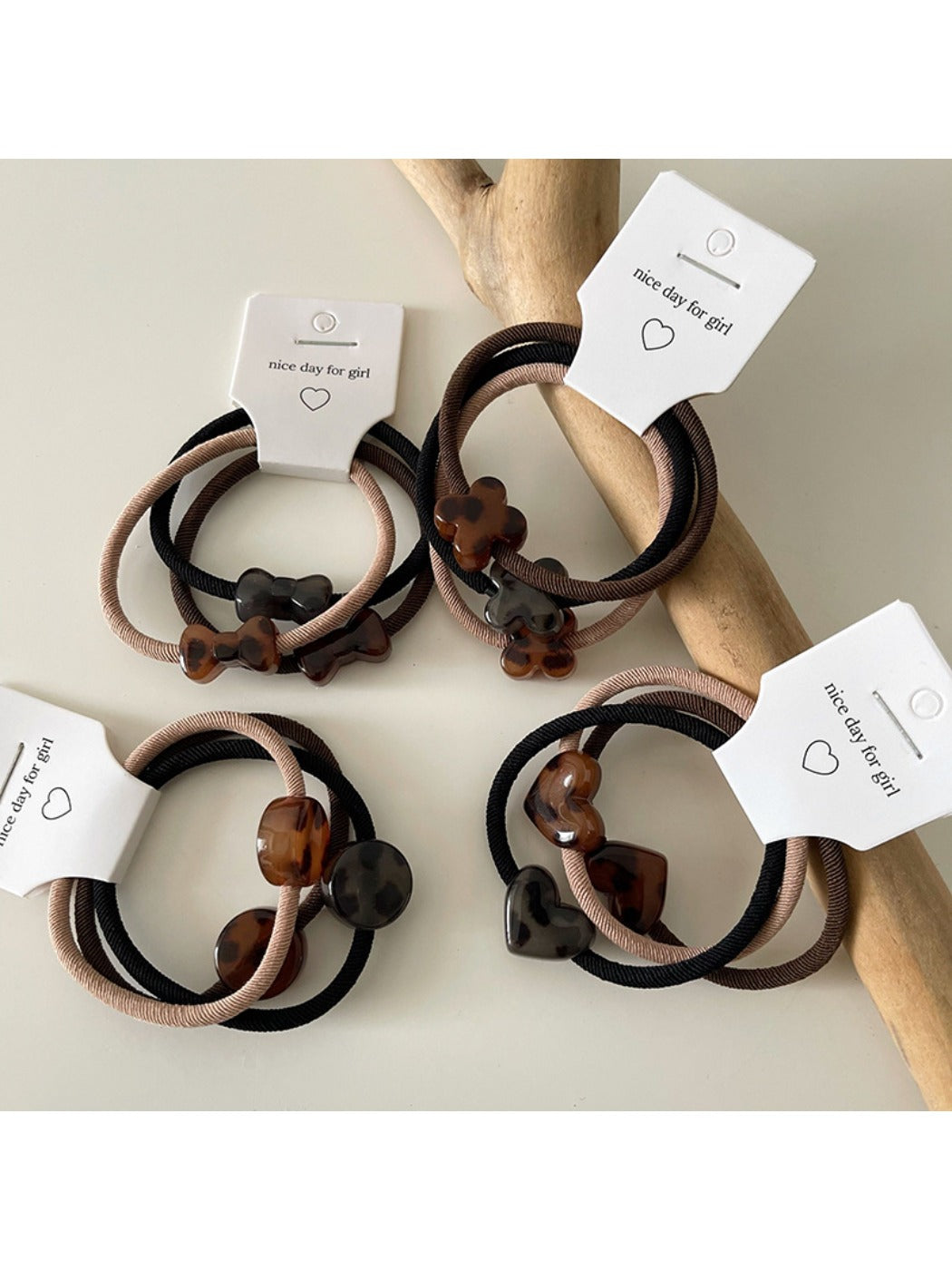 Gifty - Simple Leopard Print Hair Tie