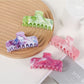 Beau - Marble Swirl Flat Plastic Hair Claw Clip