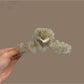 Beau - Sweet Heart Shape Mesh Ruffle Claw Clip