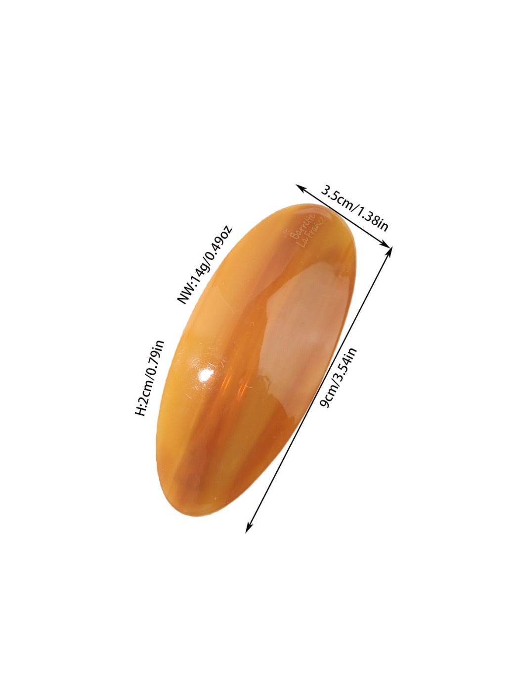 Beau - Elegant Oval Shaped Hair Clip
