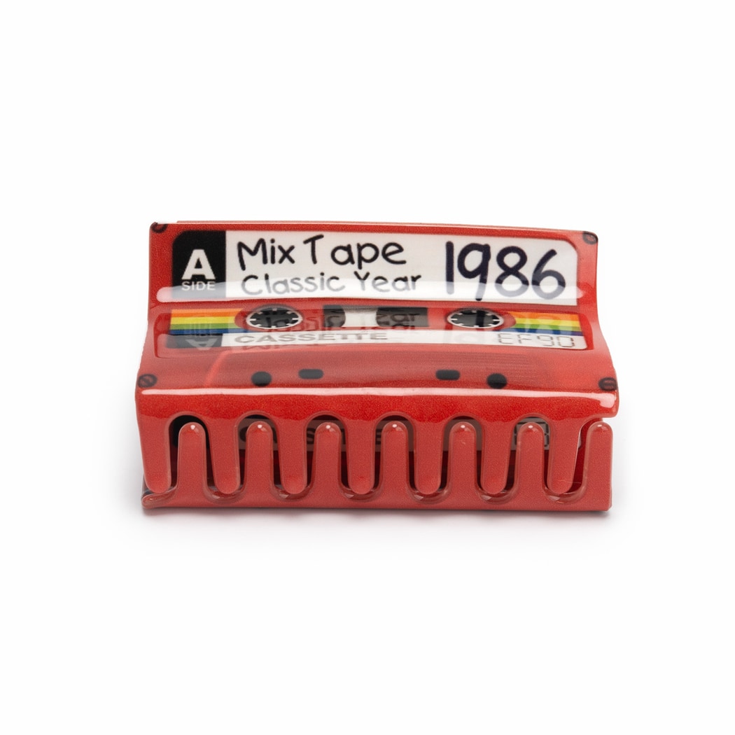 Beau - Retro Cassette Tape PVC Claw Clip
