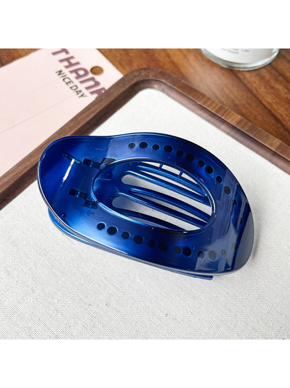 Beau - PC Bow Accent Geometric Ring Hair Claw Clip