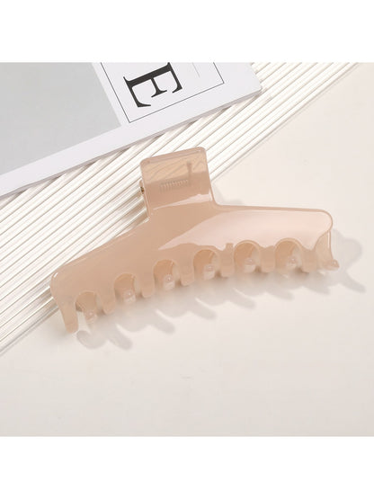 Beau - Jelly Finish Wide Shape Women's Claw Hair Clip