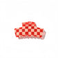 Beau - Checkered and Striped Acetate Claw Hair Clip