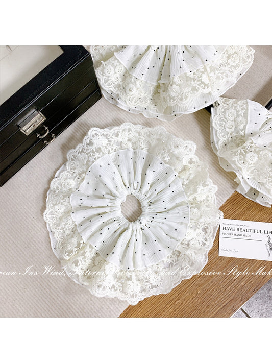 Gifty - Polka Dot Lace Skirt Hair Ring