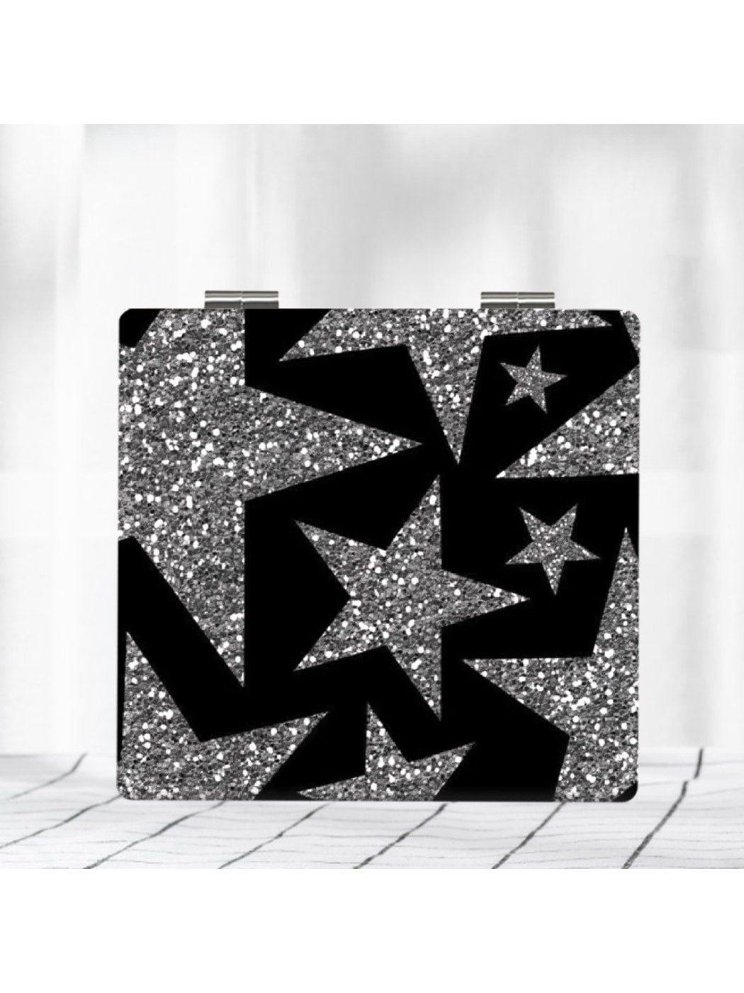 Mirroray - Y2K Star Print Foldable Makeup Mirror