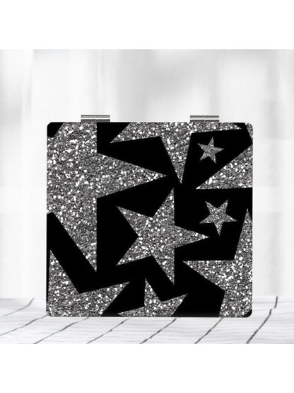 Mirroray - Y2K Star Print Foldable Makeup Mirror