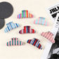 Beau - Striped PVC Updo Hair Clip