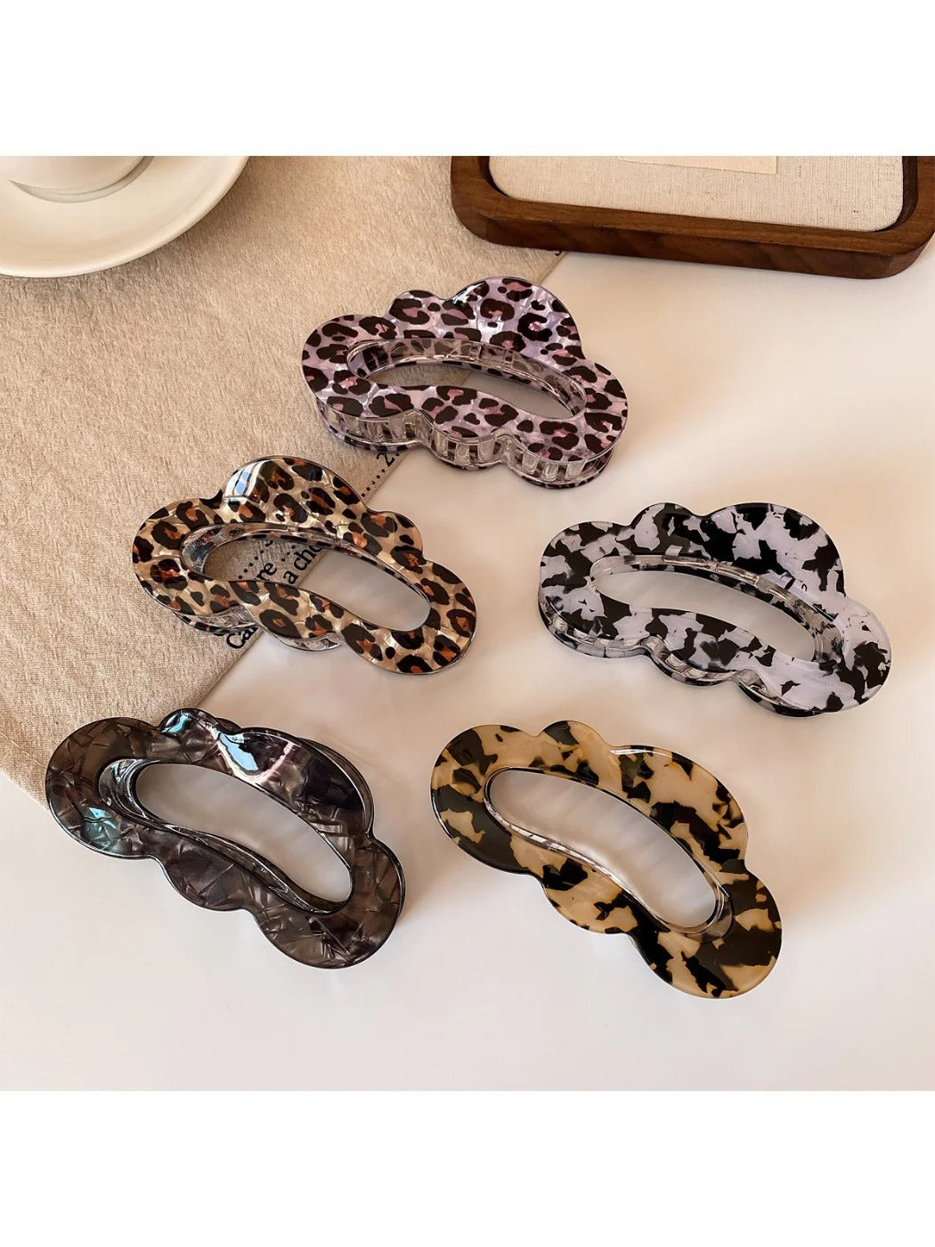 Beau - Leopard Print Cloud Claw Clip