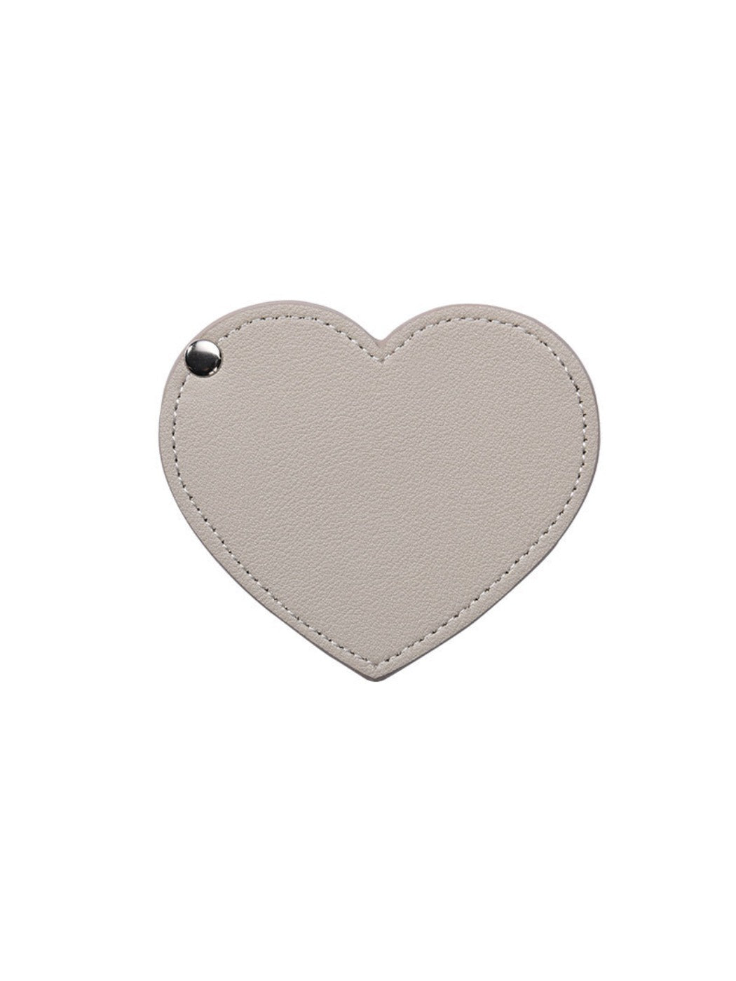 Mirroray - Elegant PU Leather Heart Folding Mirror