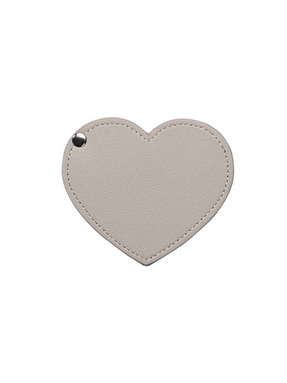 Mirroray - Elegant PU Leather Heart Folding Mirror