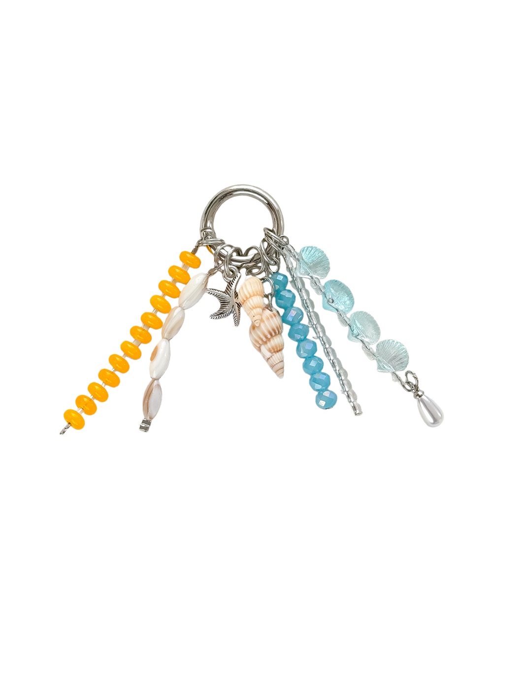 Keypus - Ocean Shell Beaded Decorative Bag Charm Keychain