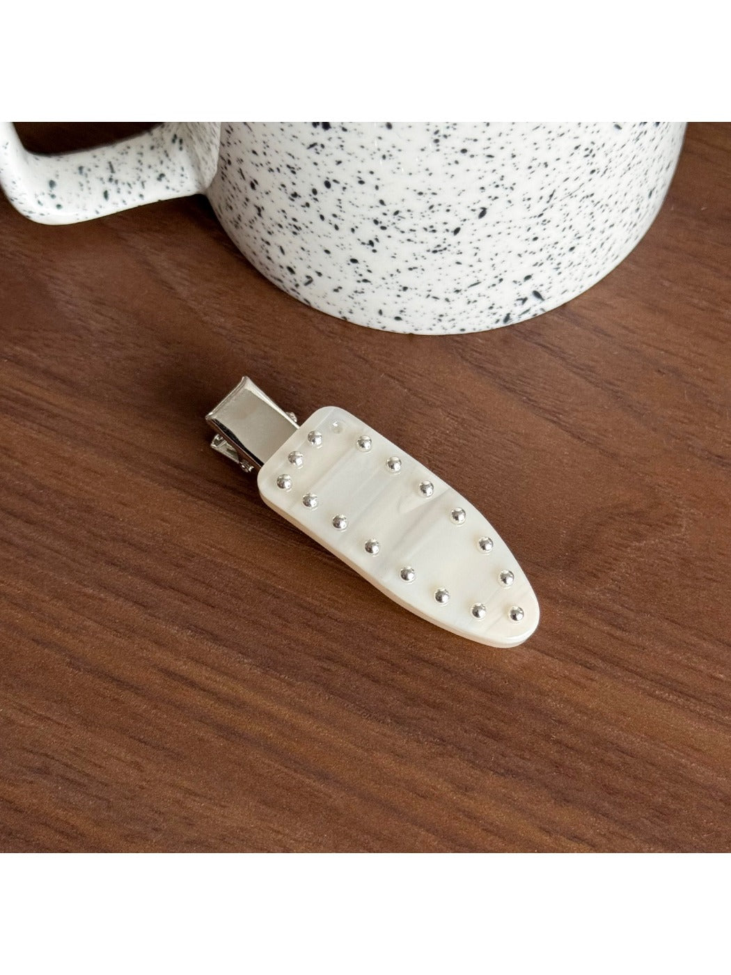 Beau - Geometric Acetate Duckbill Side Hair Clip