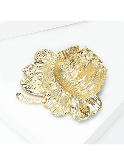 Brovia - Lotus Flower Alloy Decorative Brooch