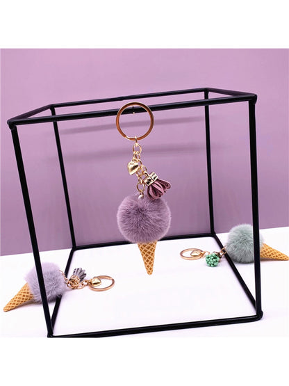 Keypus - Ice Cream Shaped Bag Charm Keychain