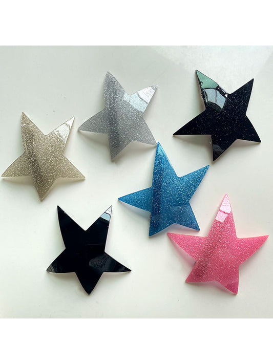 Beau - Geometric Five-Point Star French Barrette
