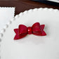 Beau Acetate Bow Hair Clip color options including Coffee, White, Grey
