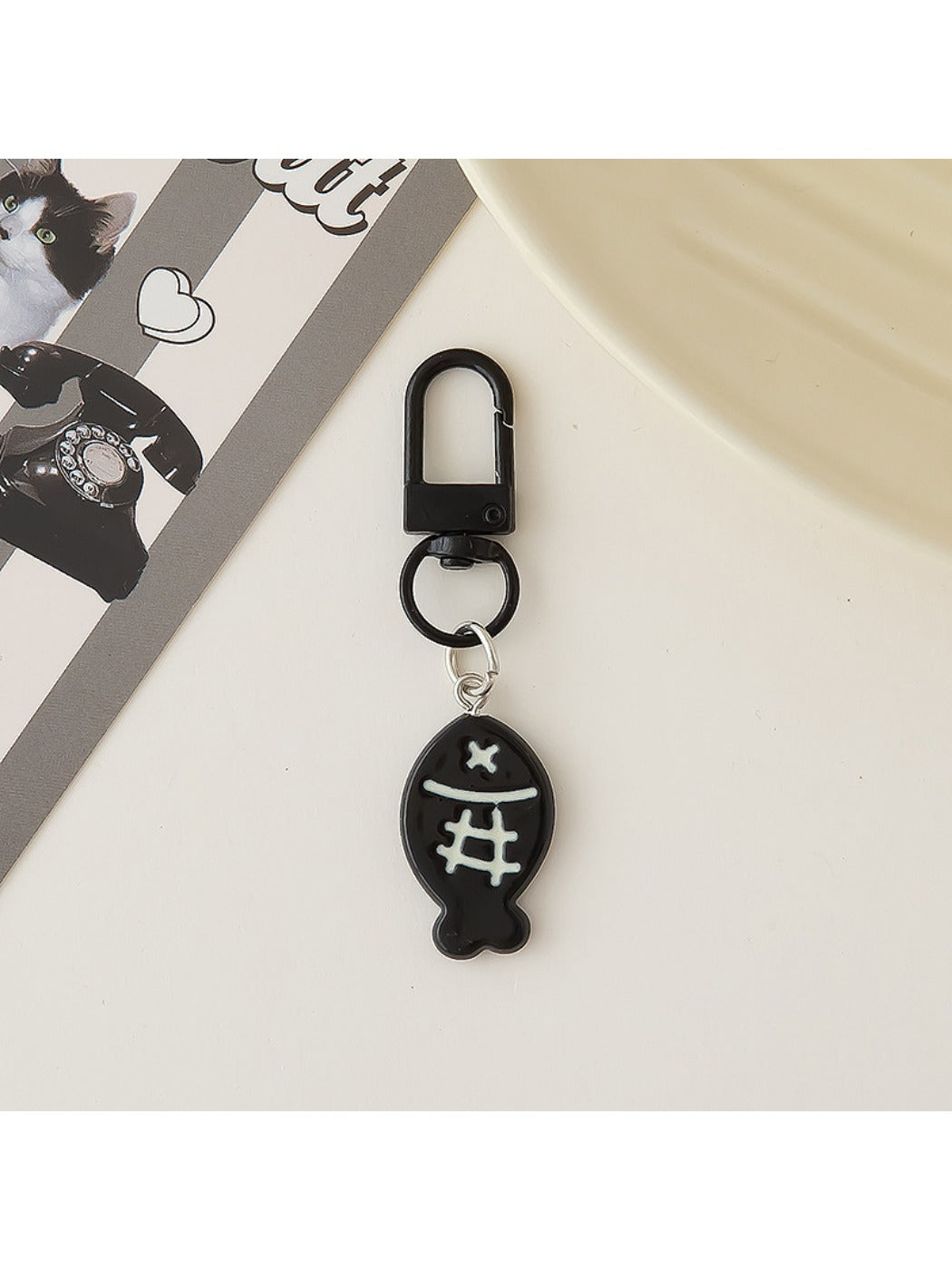 Keypus - Cat Shaped Fish Design Keychain