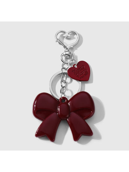 Keypus - Y2K Acrylic Bow and Mirror Charm Keychain