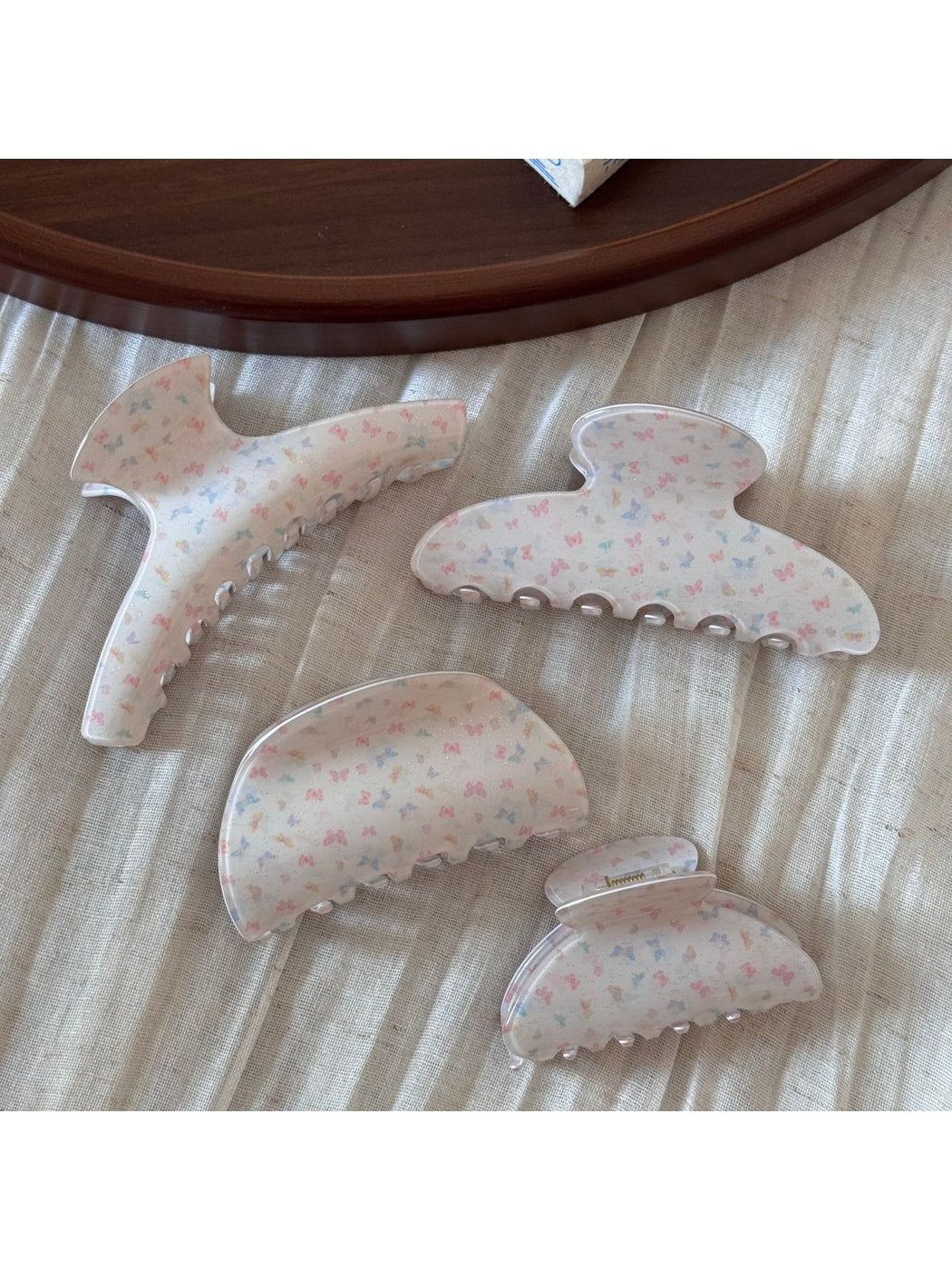 Beau - Acrylic Butterfly Print Patterned Hair Claw Clip