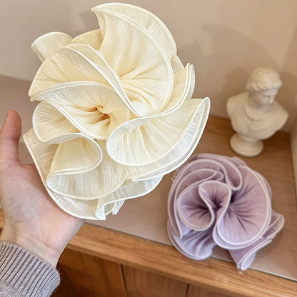 Gifty - Layered Ruffle Satin Look Scrunchie