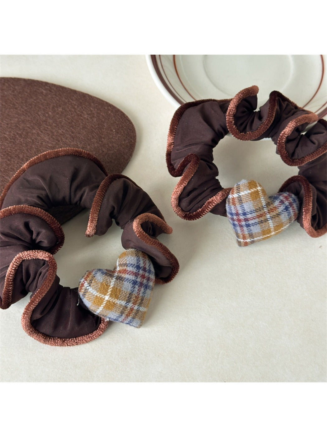 Gifty - Brown Heart Shaped Hair Tie