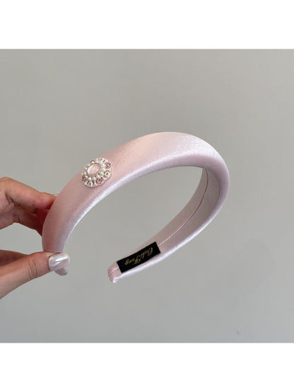 Gifty - Satin Finish Geometric Accent Polyester Headband