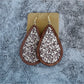 Earedge - Wooden Teardrop Vintage Earrings