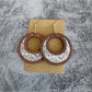 Earedge - Elegant Wooden Sunflower Earrings