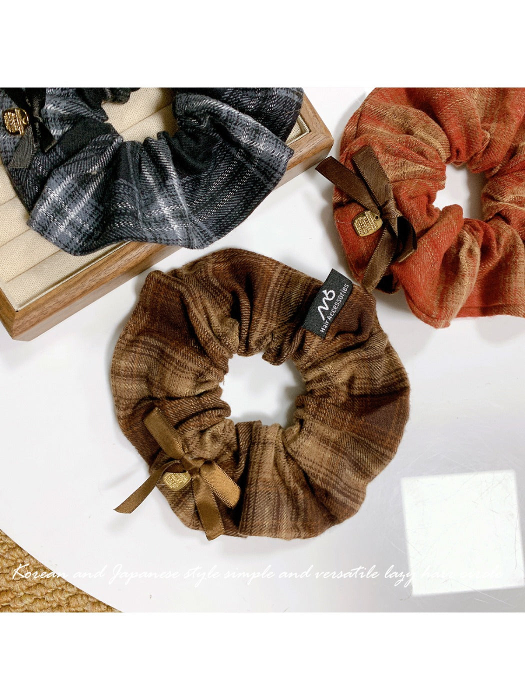 Gifty - Plaid Vintage Hair Ring