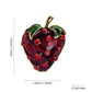 Brovia - Strawberry Rhinestone Accent Brooch Pin